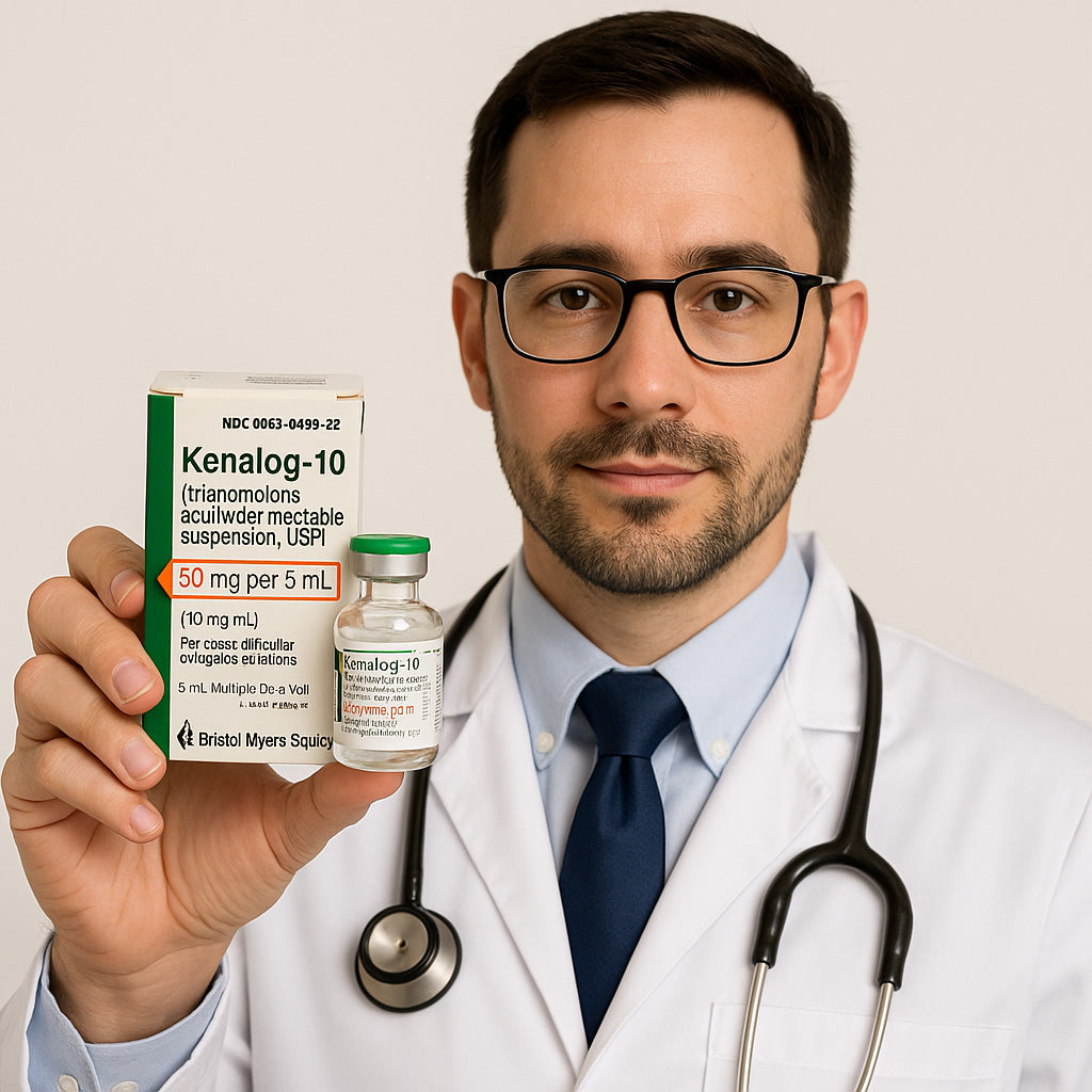 Kenalog 10 Injection (Triamcinolone Acetonide) 10 mg/ml Multi Dose Vial 5 mL (Rx)