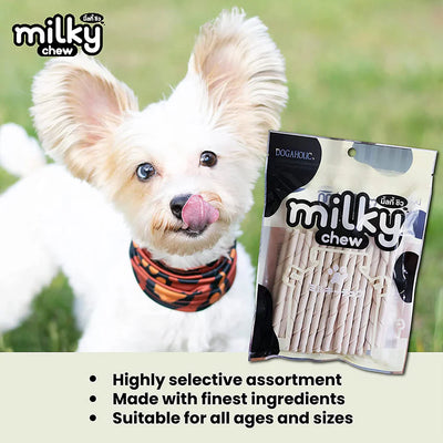Dogaholic Milky Chew Stick Style - 30 Pcs - 240 g | Set of-2