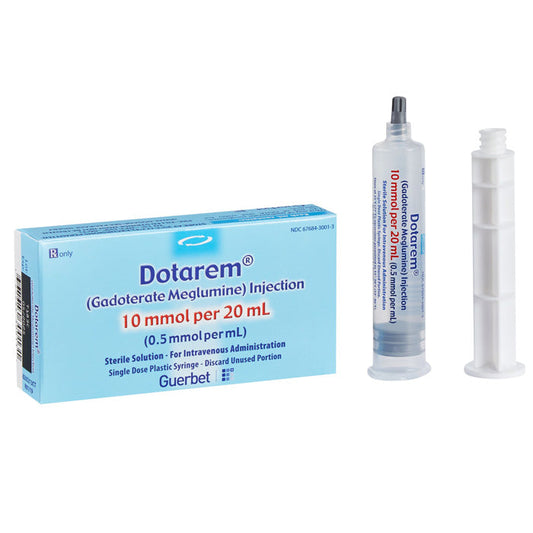 Dotarem Gadoterate Meglumine Injection 0.5 mmol/mL Prefilled Syringe 20 mL x 10/Pack