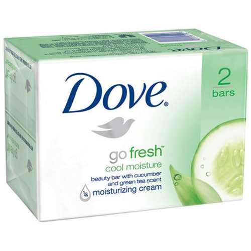 Dove Go Fresh Cool Moisture Beauty Bar Soap, 2-Pack