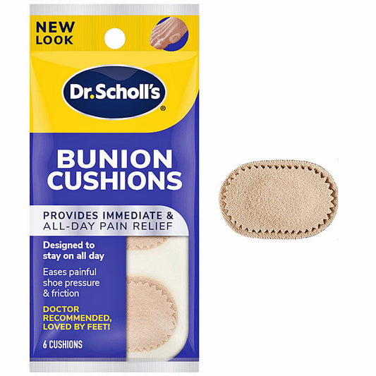 Dr Scholl's Bunion Cushion Adhesive Pads, All Day Pain Relief 5 Pack