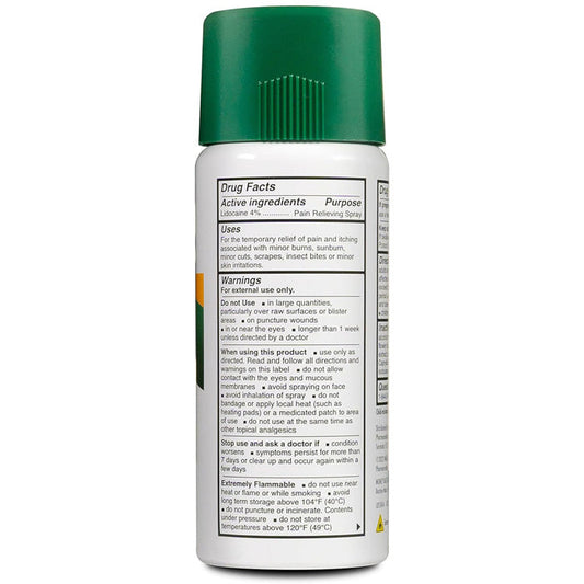 Bactine MAX Dry Spray for Pain Relief + Itch Relief with 4% Lidocaine