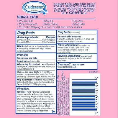 Caldesene Medicated Protecting Powder 3-in-1 Action - Soothes, Absorbs, Protects, 5 oz