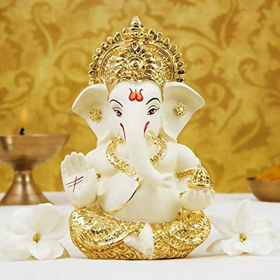 Gold Art India Ceramic Ganesh Idol