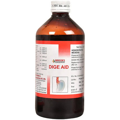 Bakson's Homeopathy Dige Aid Syrup