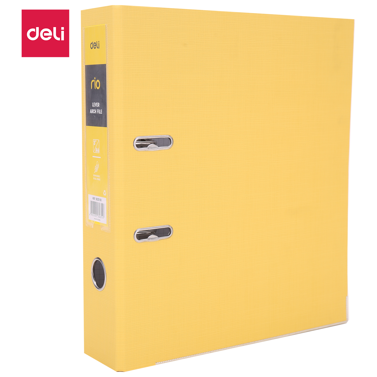 Deli Eb20150 Lvr Arch File Yellow A4 3" - Color May Vary