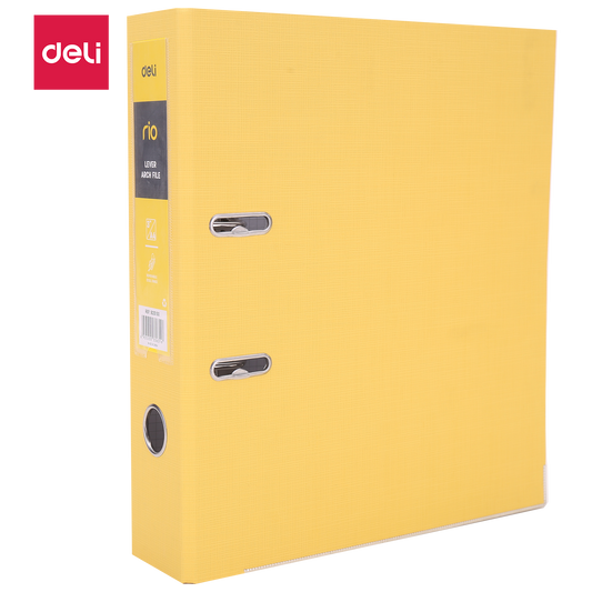 Deli Eb20150 Lvr Arch File Yellow A4 3" - Color May Vary