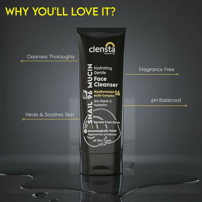 Clensta Snail 96 Mucin Skin Repair Gentle Face Cleanser