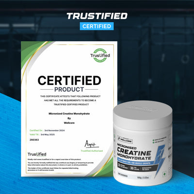 Wellcore - Micronised Creatine Monohydrate (250g, 83 Servings)