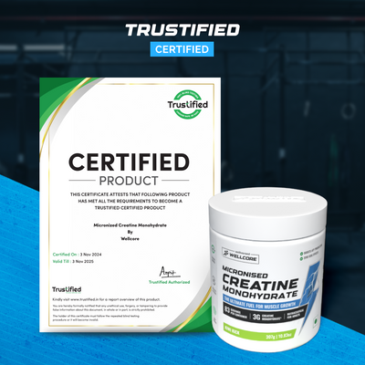 Wellcore - Pure Micronised Creatine Monohydrate | Kiwi Kick (307g, 83 servings)