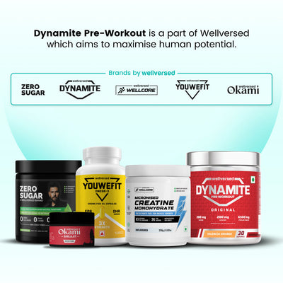Dynamite Pre-Workout (210g, 15 Servings) | Watermelon Ice