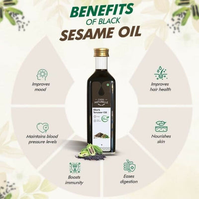 Farm Naturelle Wood Pressed Black Sesame Oil