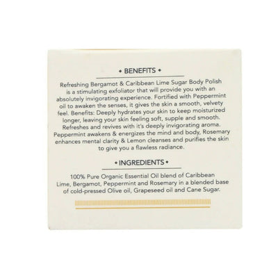 Februus Organics Bergamot & Caribbean Lime Body Polisher