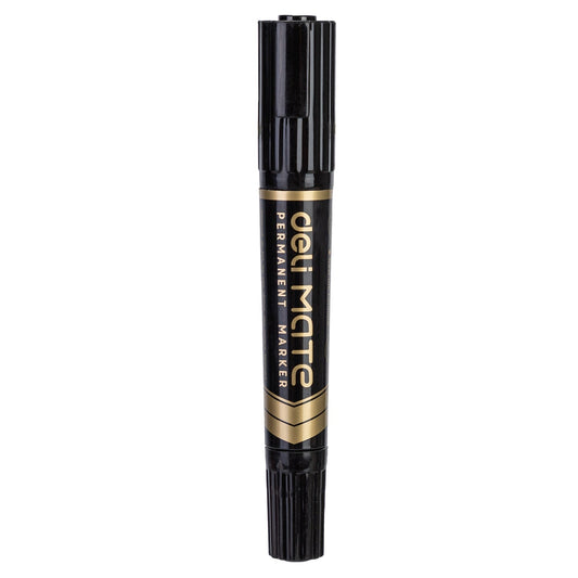 DELI ES555 BLACK PERMANENT MARKER 12T - Color May Vary