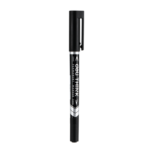 DELI EU211-BK PERMANENT MARKER 12T - Color May Vary