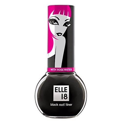 Elle 18 Black Out Liner - Eyeliner Water Resistant - 5 ml