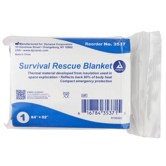 Emergency Mylar Foil Rescue Blanket 52" x 84"