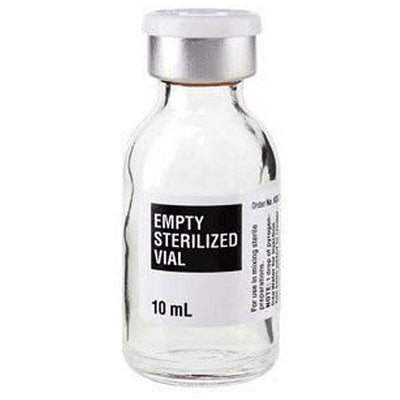 Empty Sterilized Glass Vial 10 mL, 25/pack