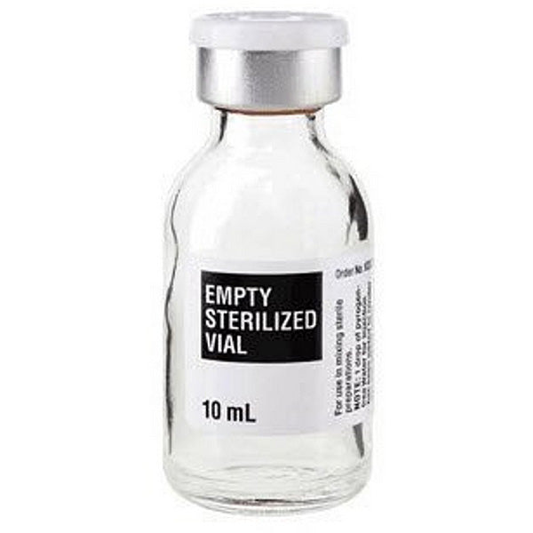 Empty Sterilized Glass Vial 10 mL, 25/pack