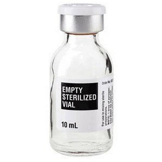 Empty Sterilized Glass Vial 10 mL, 25/pack