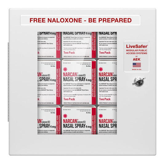 Empty Narcan Indoor Storage Cabinet- Wall Mounted