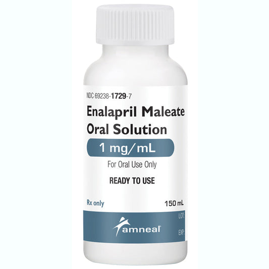 Enalapril Maleate Oral Solution 1 mg per mL Raspberry Flavor