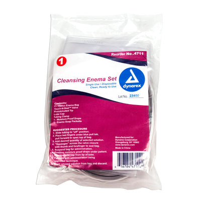 Cleansing Enema Set with 1500 ml Bag, Intet Tubing, Castile Soap and Clamp