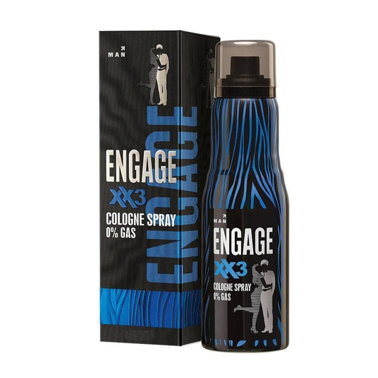 Engage XX3 Cologne Spray No Gas Perfume for Men Spicy and Woody Skin Friendly (135 ml)