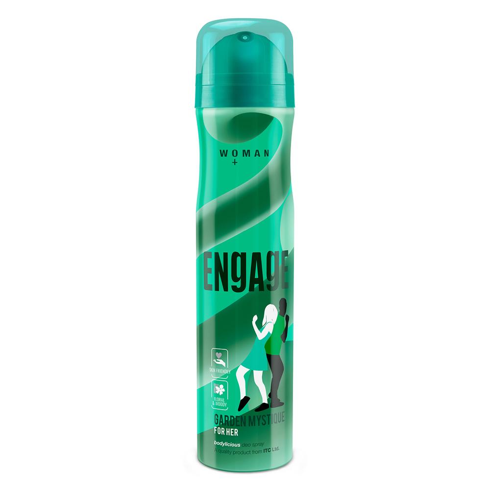 Engage Garden Mystique Deodorant for Women, Spicy and Woody Skin Friendly (150 ml)
