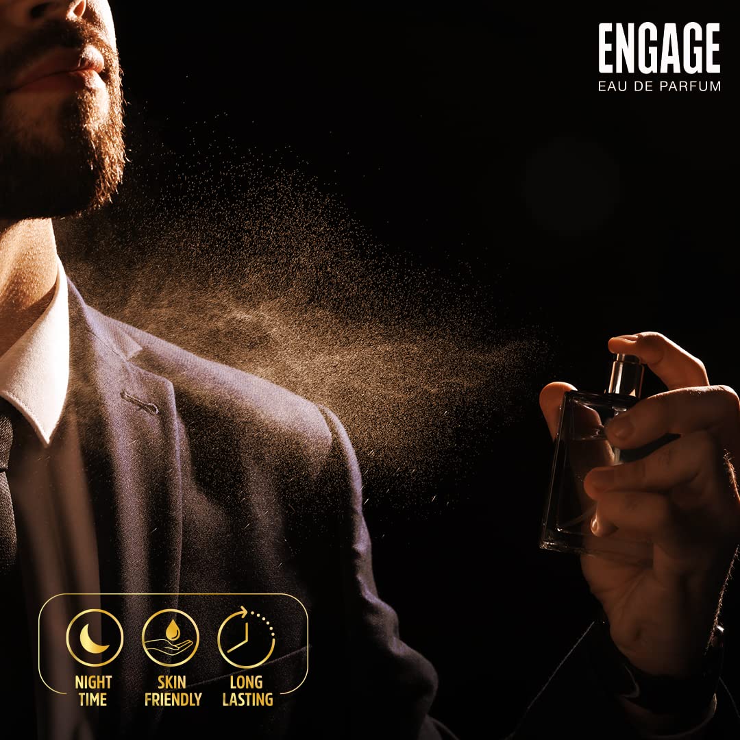 Engage Amber Hues Perfume For Men (100 ml), Free Tester (3 ml)