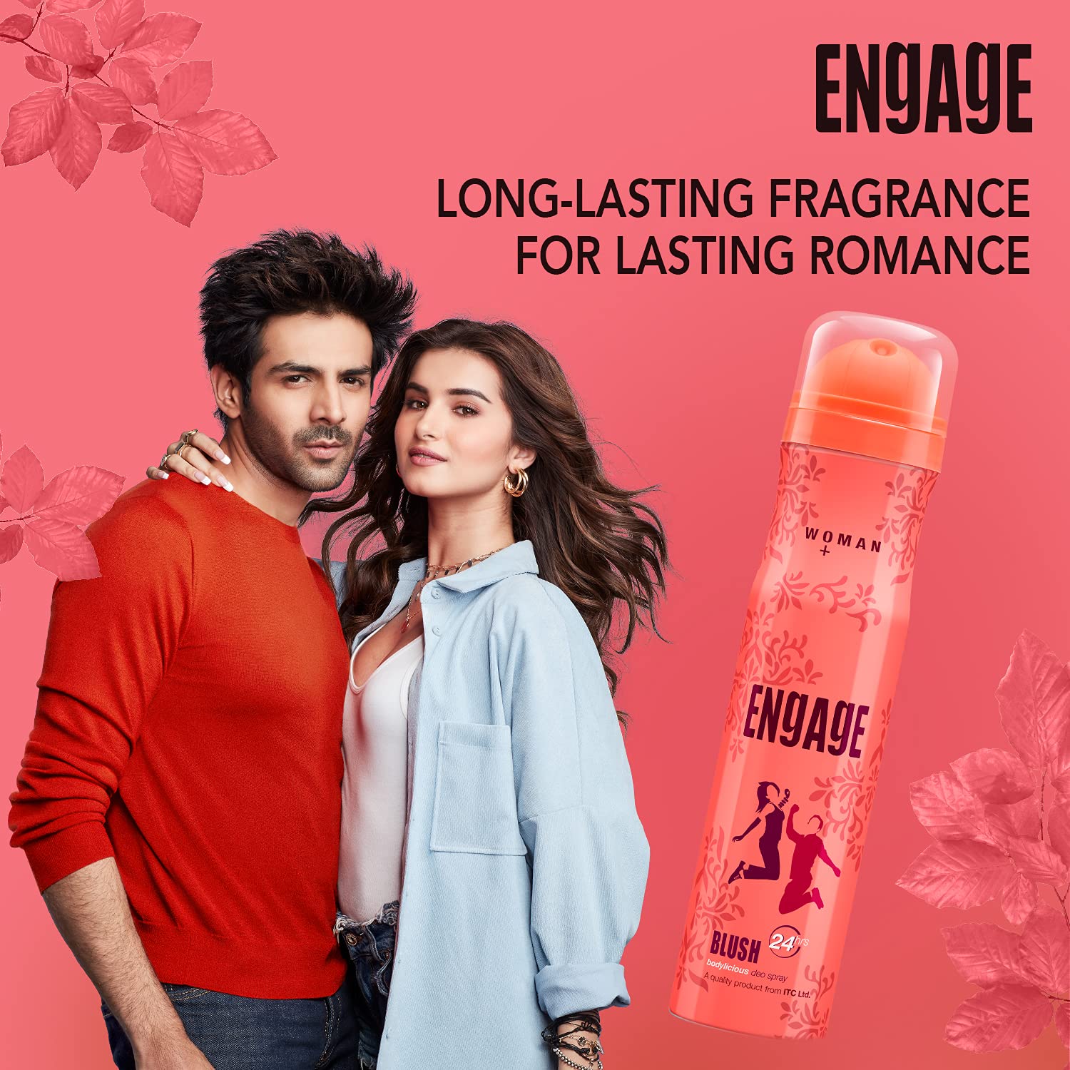 Engage Blush Deodorant For Women Fruity & Floral Skin Friendly (150 ml)