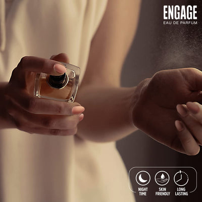 Engage Fantasia Perfume For Women, Floral & Spicy Fragrance (100 ml), Free Tester (3 ml)