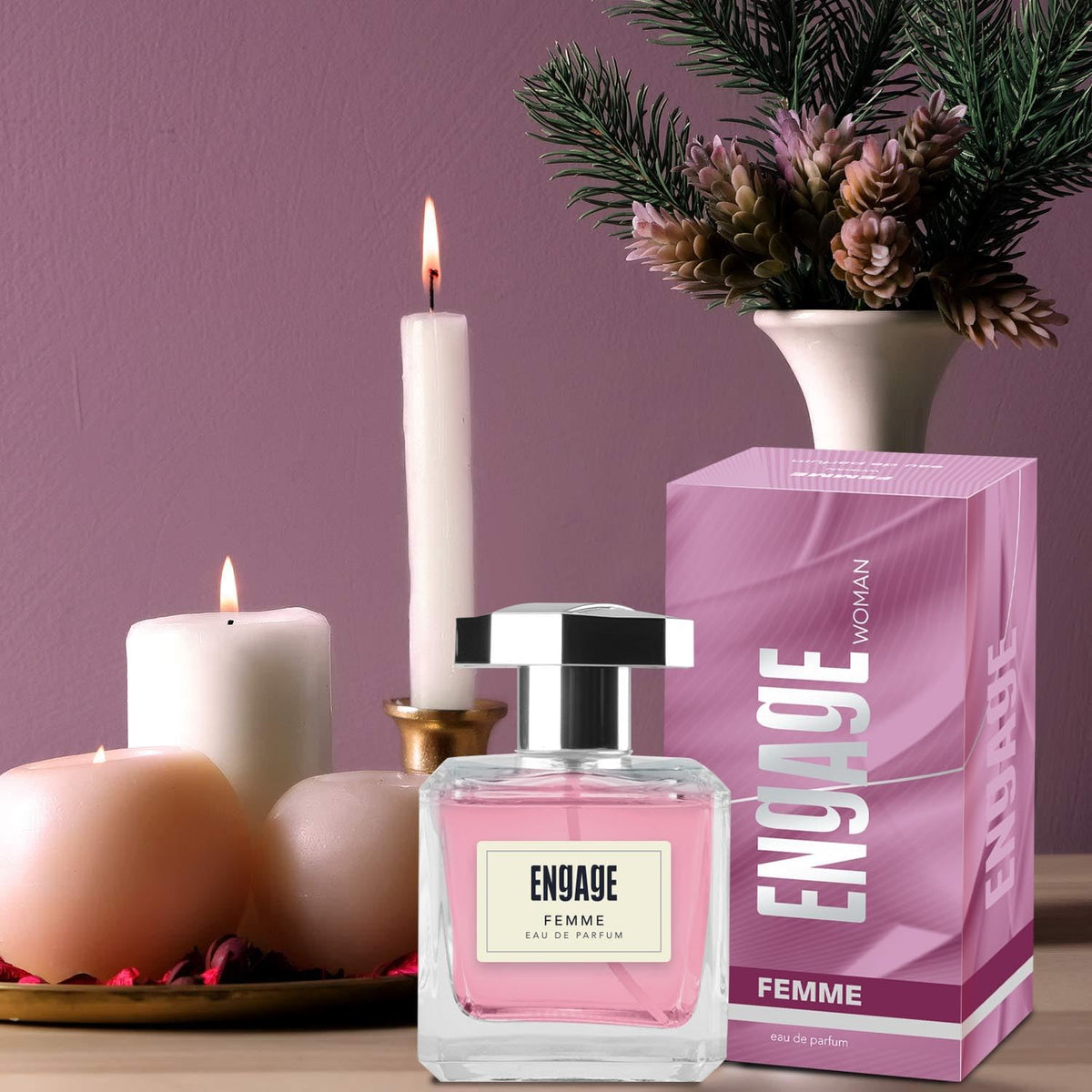 Engage Femme Eau De Parfum Perfume for Women Citrus & Floral Skin Friendly (90 ml)