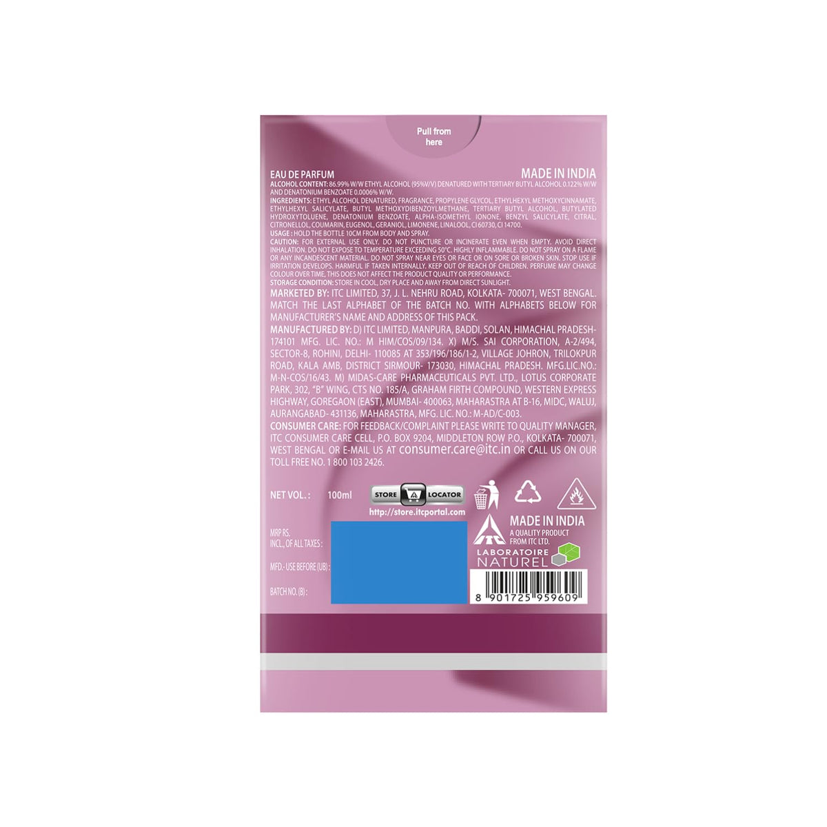 Engage Femme Eau De Parfum Perfume for Women Citrus & Floral Skin Friendly (90 ml)