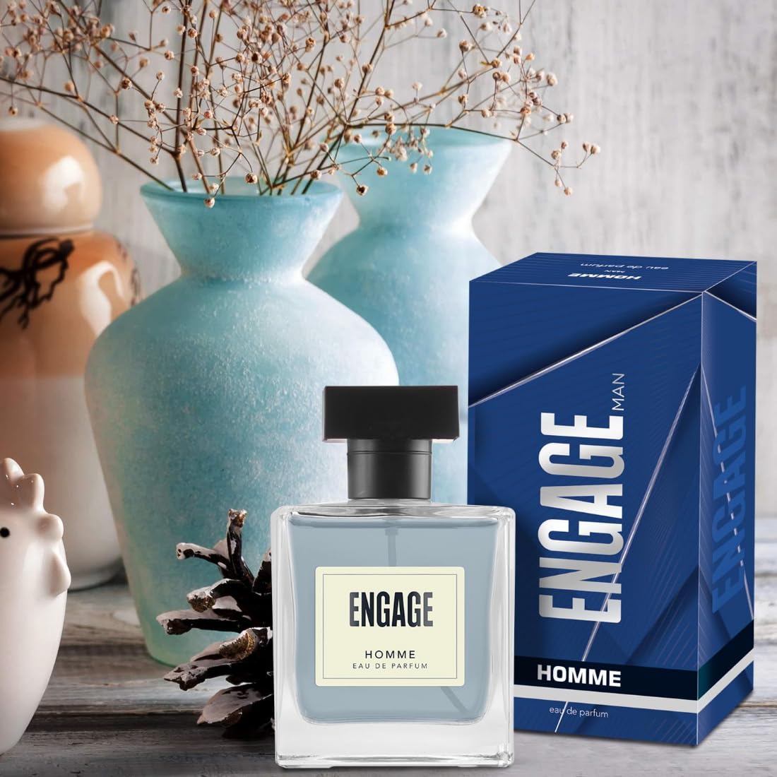 Engage Homme Perfume for Men Long Lasting Smell, Citrus and Fresh Fragrance (90 ml)