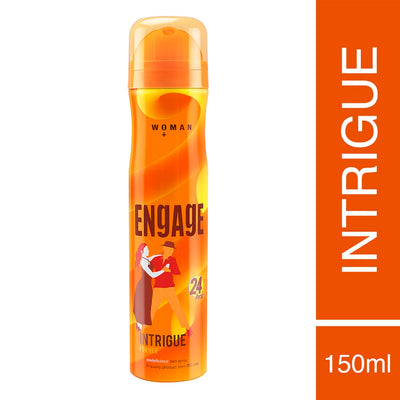 Engage Intrigue for Her Deodorant for Women, Sweet and Sophisticated, Skin Friendly (150 ml)