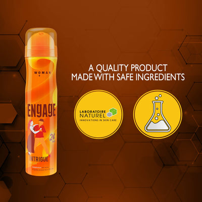 Engage Intrigue for Her Deodorant for Women, Sweet and Sophisticated, Skin Friendly (150 ml)