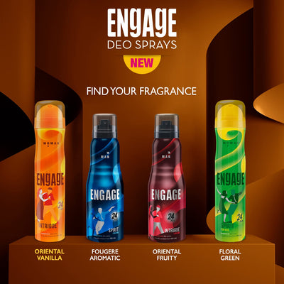 Engage Intrigue for Her Deodorant for Women, Sweet and Sophisticated, Skin Friendly (150 ml)