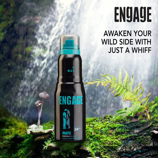 Engage Mate Deodorant For Men Citrus and Fresh, Skin Friendly (150 ml)