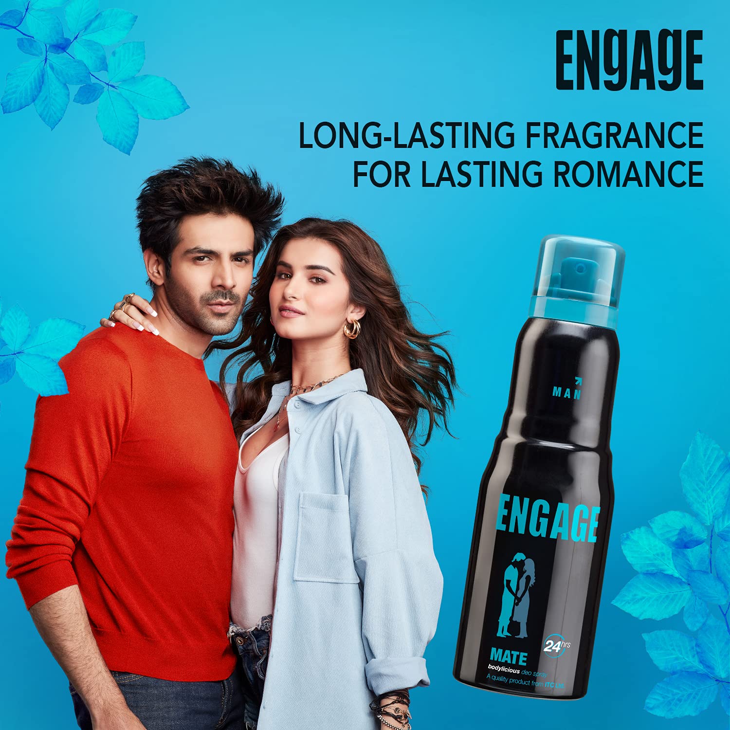 Engage Mate Deodorant For Men Citrus and Fresh, Skin Friendly (150 ml)