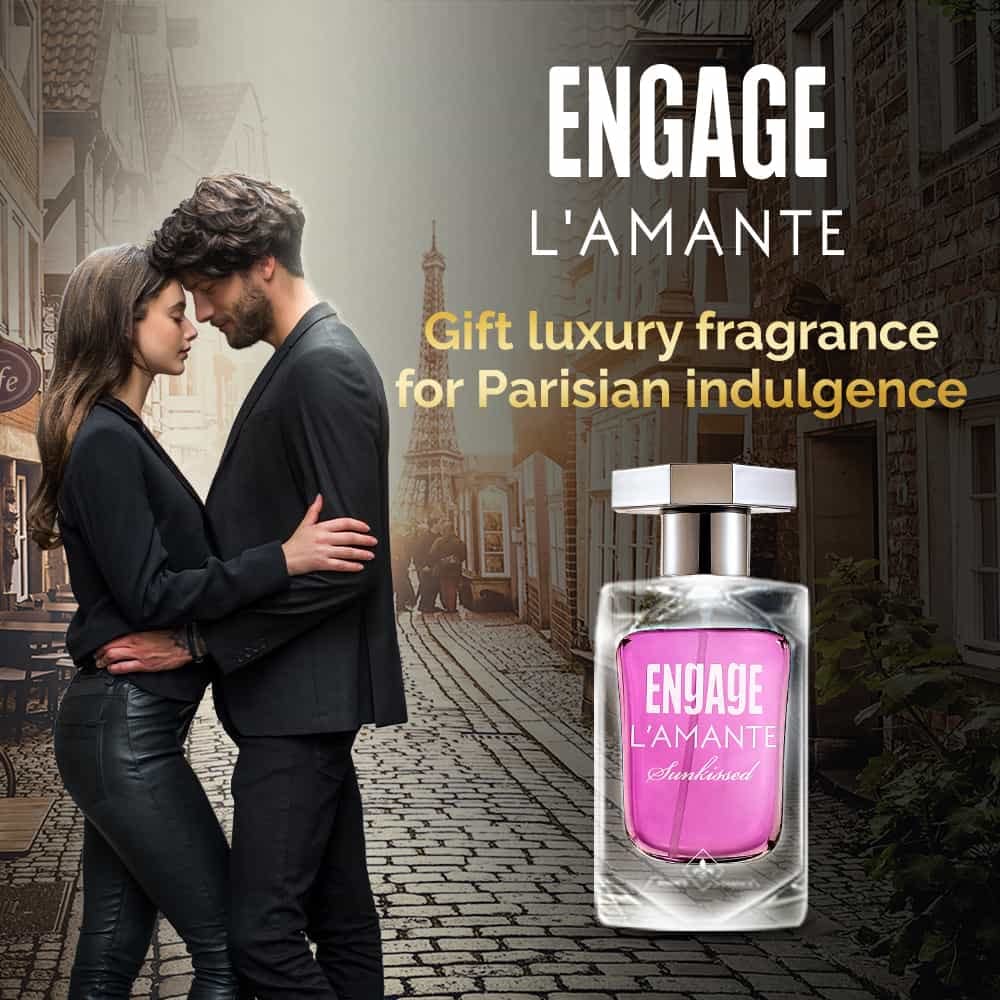 Engage Moments Luxury Perfume Gift Box for Women, L'amante Sunkissed EDT Fragrance (100 ml)