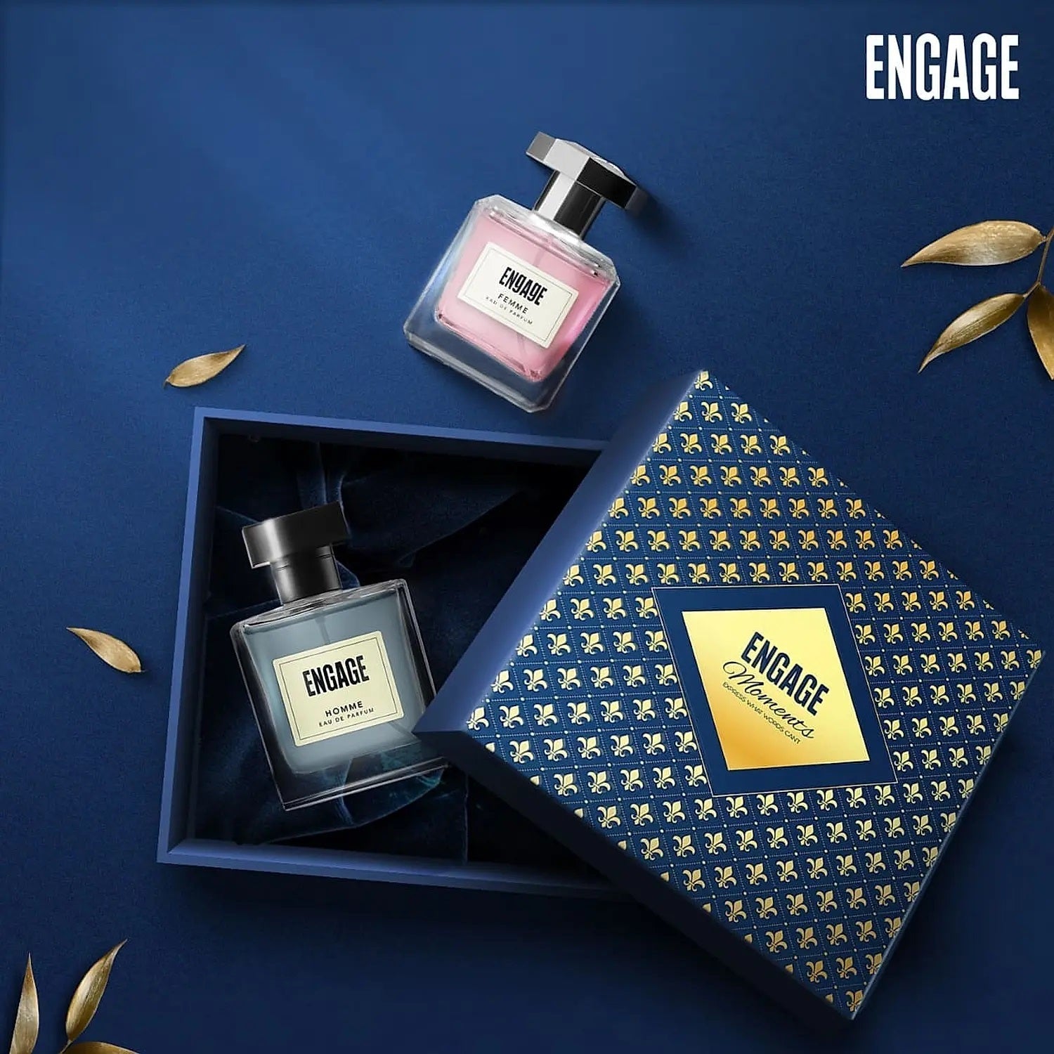 Engage Luxury Gift Set for Everyday for Men & Women, Long Lasting, Fresh & Floral (100 ml each)