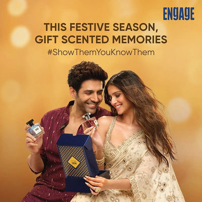 Engage Luxury Gift Set for Everyday for Men & Women, Long Lasting, Fresh & Floral (100 ml each)