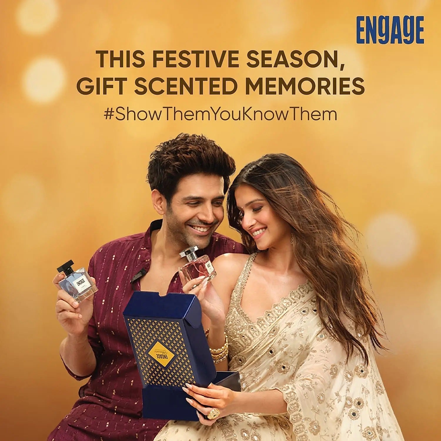 Engage Luxury Gift Set for Everyday for Men & Women, Long Lasting, Fresh & Floral (100 ml each)