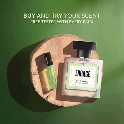 Engage One Soul Perfume for Women & Men, Long Lasting (100 ml), Free Tester (3 ml)