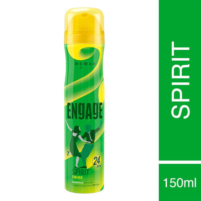 Engage Spirit for Her Deodorant for Women, Cheerful & Jolly Skin Friendly (150 ml)