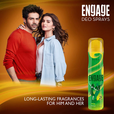 Engage Spirit for Her Deodorant for Women, Cheerful & Jolly Skin Friendly (150 ml)
