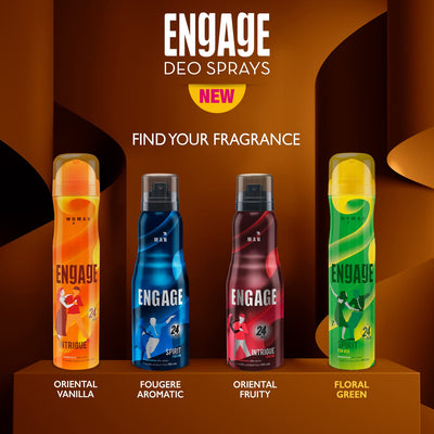 Engage Spirit for Her Deodorant for Women, Cheerful & Jolly Skin Friendly (150 ml)