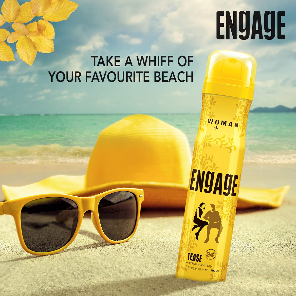 Engage Tease Deodorant For Women Citrus and Floral Skin Friendly (150 ml)