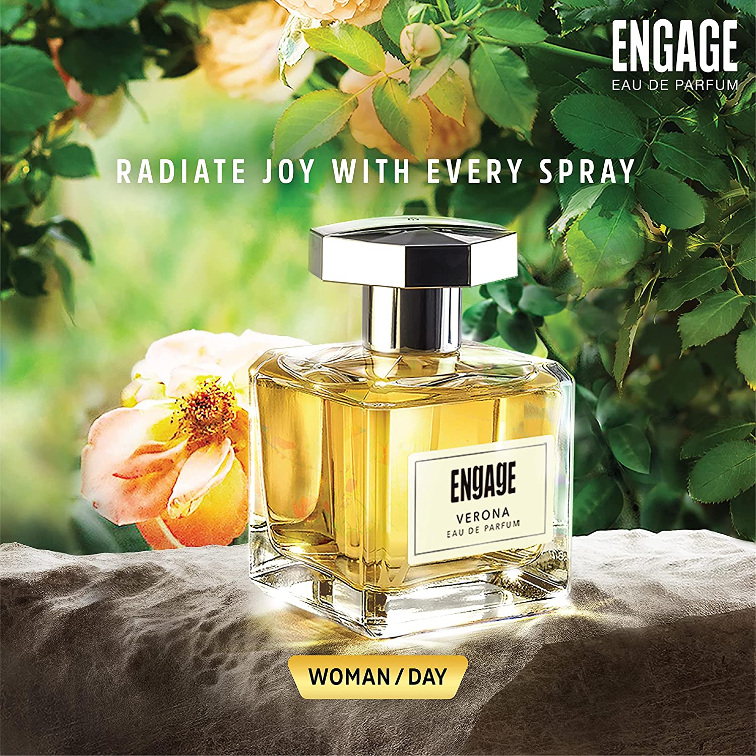 Engage Verona Perfume for Women, Long Lasting Citrus and Fruity Fragrance (100 ml), Free Tester (3 ml)